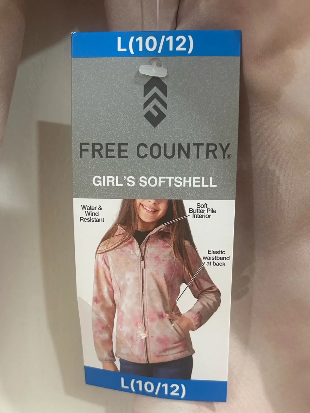 Free Country Light Pink Floral Hooded Bomber Jacket